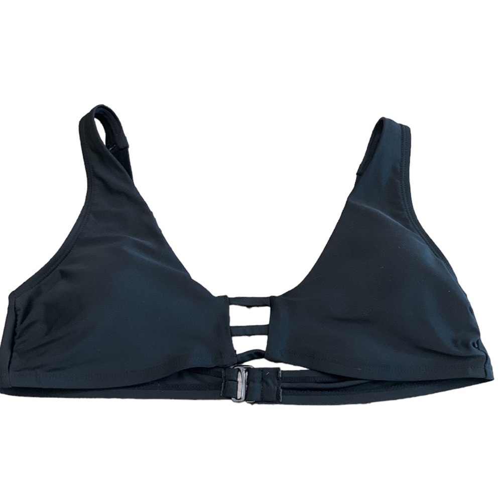 Time & Tru Black Bikini Top Separate‎ Size L (12/14)